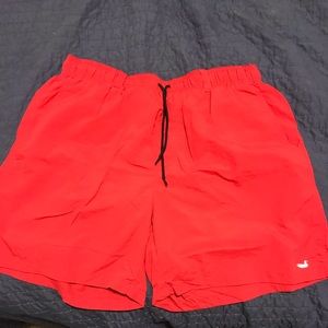 Red Southern Marsh swim trunks